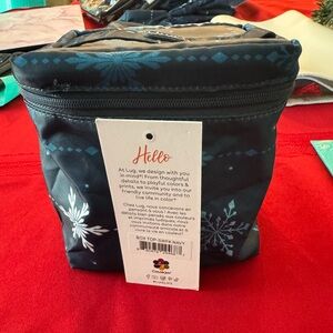 Lug Box Top- Snowflake Navy -NWT